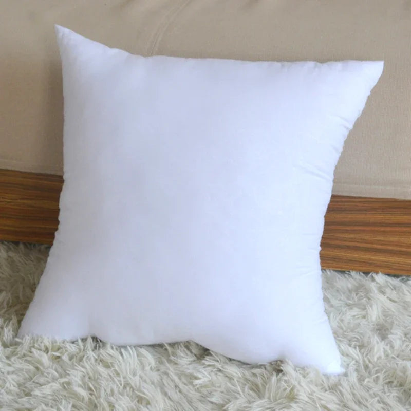 This home cushion, made from soft, thick PP cotton, adds fullness and elasticity to your throw pillows. It ensures a snug fit and maintains a plush appearance, making it ideal for decorative pillowcases.