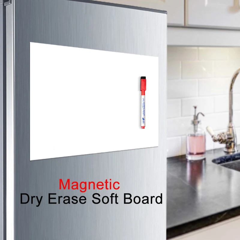 Magnetic Whiteboard on Fridge