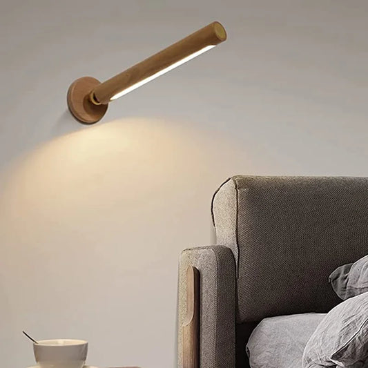 Rotatable Wood LED Table Lamp